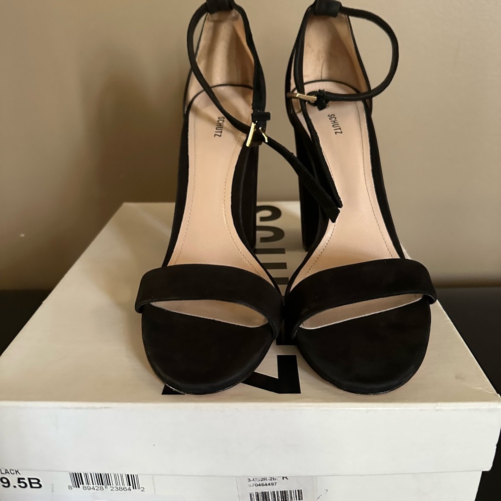 Schutz Black Women's Heels